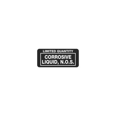 Limited Quantity Labels - Corrosive Liquid, N.O.S.