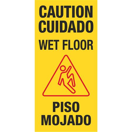 Safety Floor Signs - Wet Floor - Bilingual 25.5 x 10 x 1.5