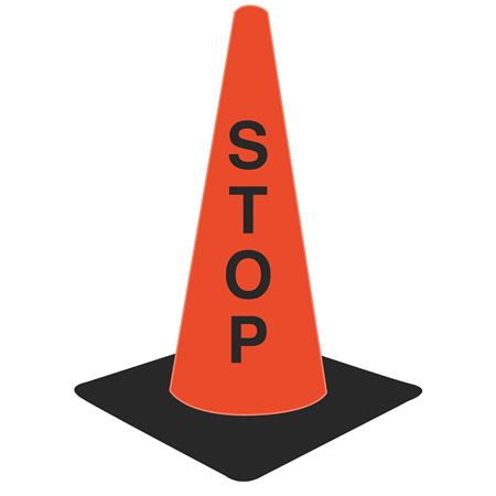 Lettered Traffic Cones - Stop