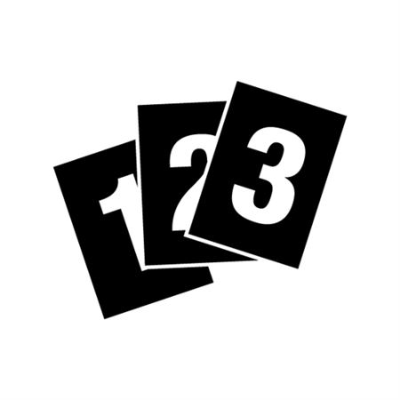 Magnetic Numbers - 2" high characters
