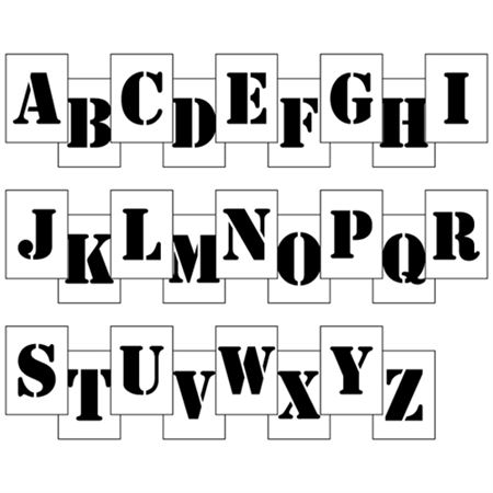 12 Alphabet Kit Stencil