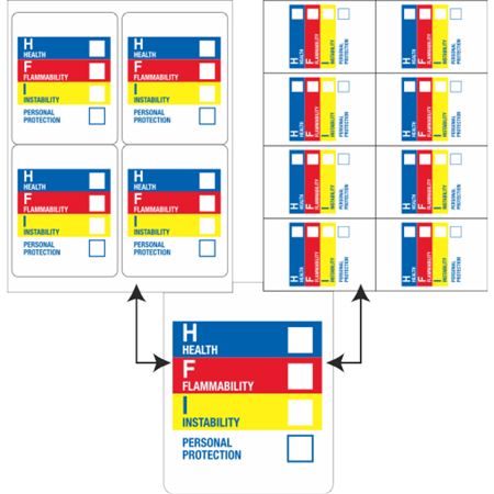 Laser Labels for Hazard Comm. Right-To-Know 8 up 2.75 x 4.25