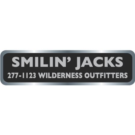 Custom Silver Polyester Decals - Chrome Finish 3/4" x 2 7/8"