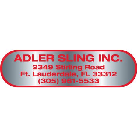 Custom Silver Polyester Decals - Matte Finish - 1 1/16" x 3 7/8"