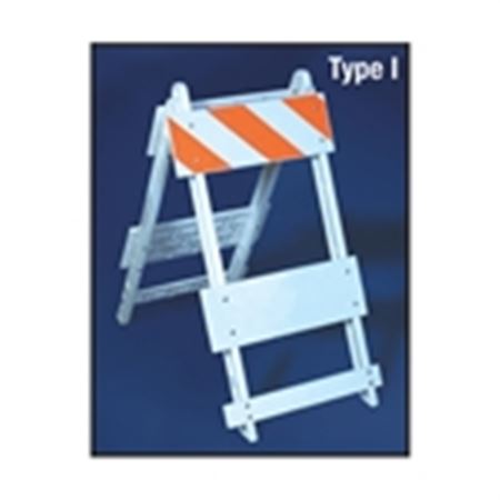 Hi-Impact Plastic Barricades -Type I -Top Panel Refl Stripes