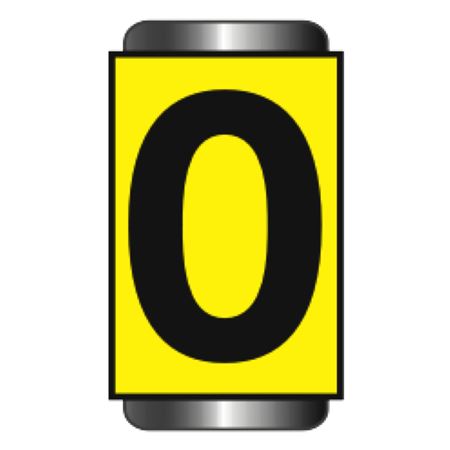 Pole and Cable Markers - 1" Yellow Horizontal