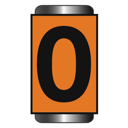 Pole and Cable Markers - 2" Orange Horizontal
