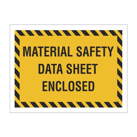 Material Safety Data Sheet Enclosed 4.5 x 6