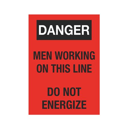 Men Working On Line w/Magnetic Strip 10 x 14