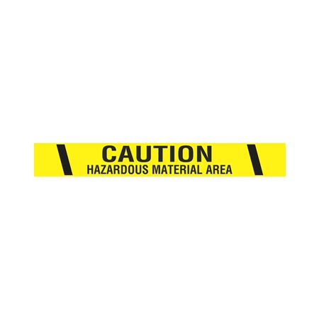 Printed Vinyl Tape - Caution Hazardous Material Area 2"x100'