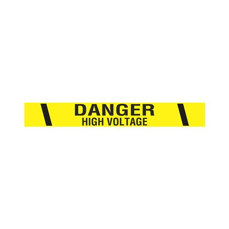 Printed Vinyl Tape - Danger High Voltage
