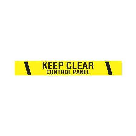 Printed Vinyl Tape - Keep Clear Control Panel