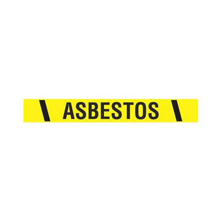 Printed Vinyl Tape - Asbestos 2" x 100'