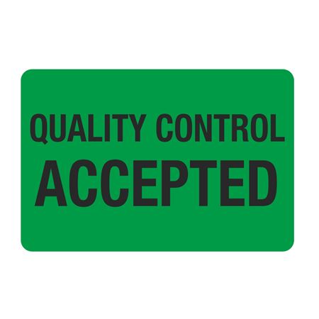 Food Facility Labels - Quality Control Accepted