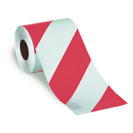 Reflective Tape 8" Wide - with 6" Right Slant Stripes