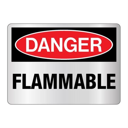 Danger Flammable Sign - Reflective
