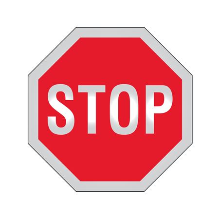 STOP -12"x12" Reflective Sign