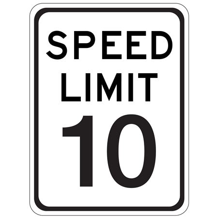 Speed Limit 10 - 18" x 24"