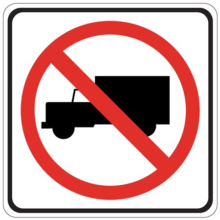 No Trucks (Graphic) - 24 x 24