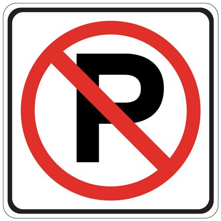 No Parking (Graphic) - Engineer Grade Reflective 24" x 24"