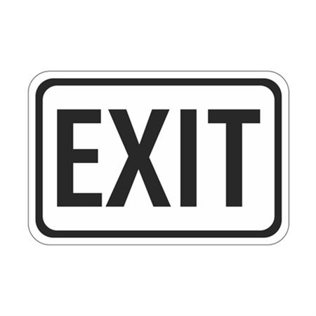 Exit - High Intensity Reflective Sign 12" x 18"