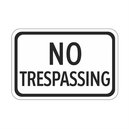 No Trespassing - High Intensity Reflective Sign 12" x 18"