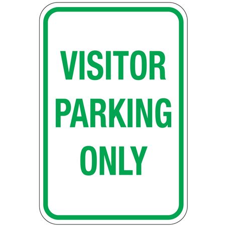 Visitor Parking Only Sign 12 x 18