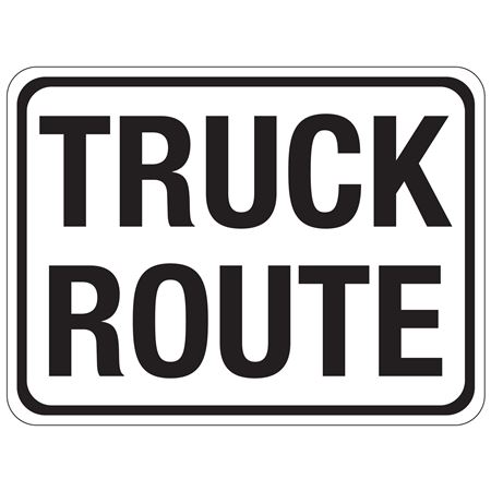 Truck Route Sign