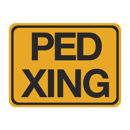 Pedestrian Crossing Sign (Ped Xing) 18 x 24
