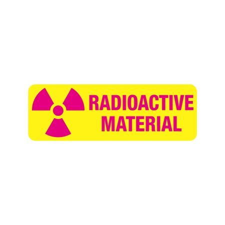 Radiation Markings - Radioactive Material 1 x 3