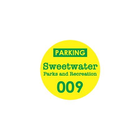 Custom Rearview Mirror Parking Permits  YL Vinyl 3 x 3