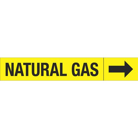 Roll Style Pipe Markers - Natural Gas