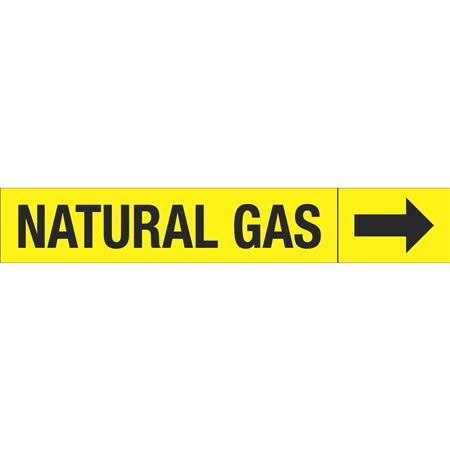 Roll Style Pipe Markers - Natural Gas