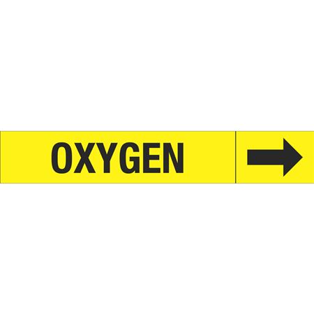 Roll Style Pipe Markers - Oxygen