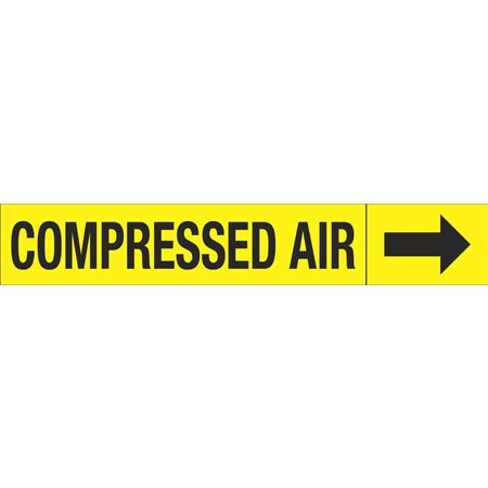 Roll Style Pipe Markers - Compressed Air (Yellow)