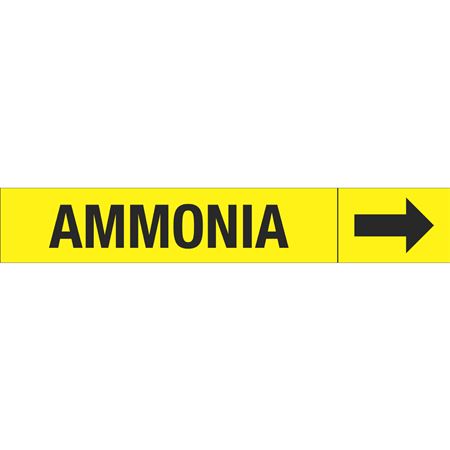 Roll Style Pipe Markers - Ammonia