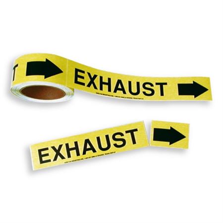 Roll Style Pipe Markers - Exhaust