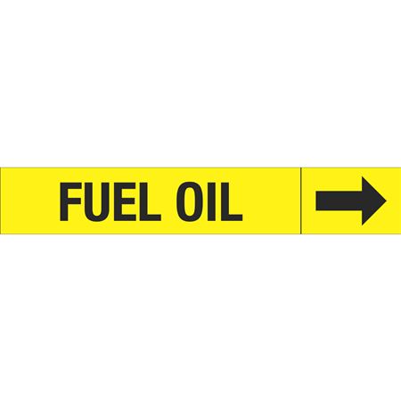 Roll Style Pipe Markers - Fuel Oil