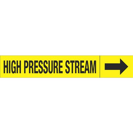 Roll Style Pipe Markers - High Pressure Stream