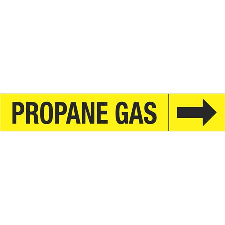 Roll Style Pipe Markers - Propane Gas