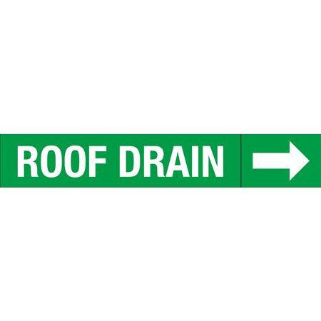 Roll Style Pipe Markers - Roof Drain
