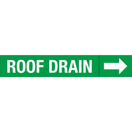 Roll Style Pipe Markers - Roof Drain