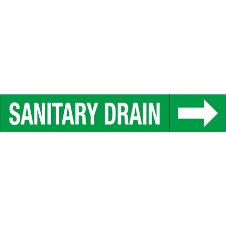 Roll Style Pipe Markers - Sanitary Drain