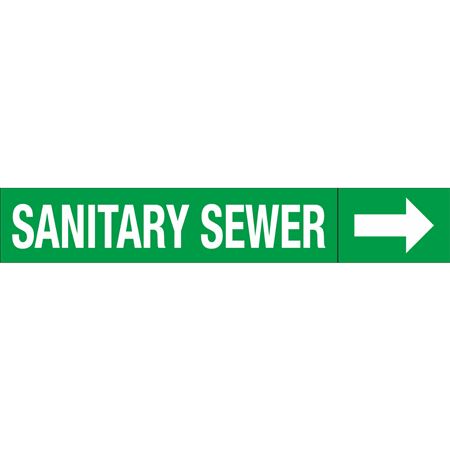 Roll Style Pipe Markers - Sanitary Sewer