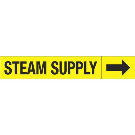 Roll Style Pipe Markers - Steam Supply
