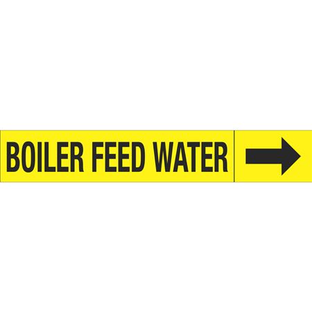 Roll Style Pipe Markers - Boiler Feed Water