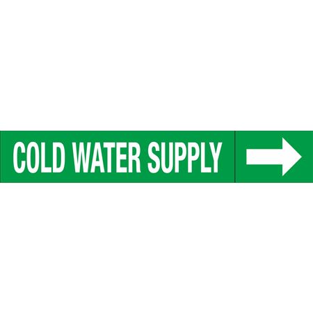 Roll Style Pipe Markers - Cold Water Supply