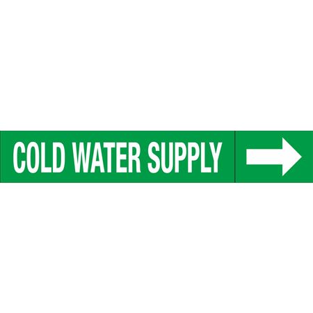 Roll Style Pipe Markers - Cold Water Supply