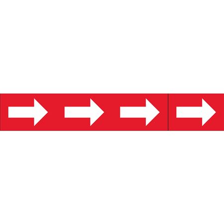 Roll Style Pipe Markers - Arrows Only Red