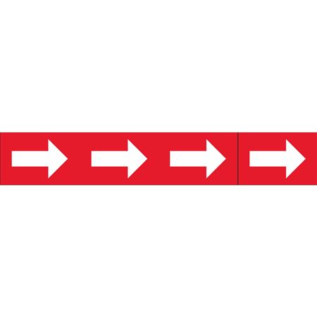 Roll Style Pipe Markers - Arrows Only Red